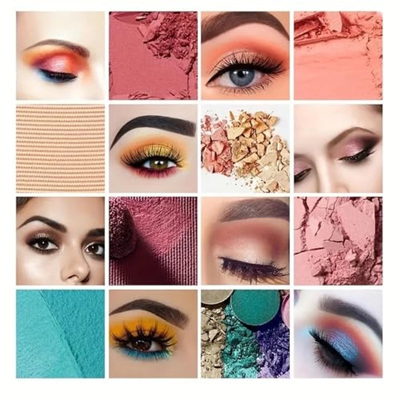 Professional Makeup Eyeshadow Pallet Kit, All About Colorful Matte Shimmers Eye Makeup Palette, Natural Make Up Eye Shadows Cosmetics Gift Smokey Pallet Set, Safe for Sensitive Eyes (120-color)