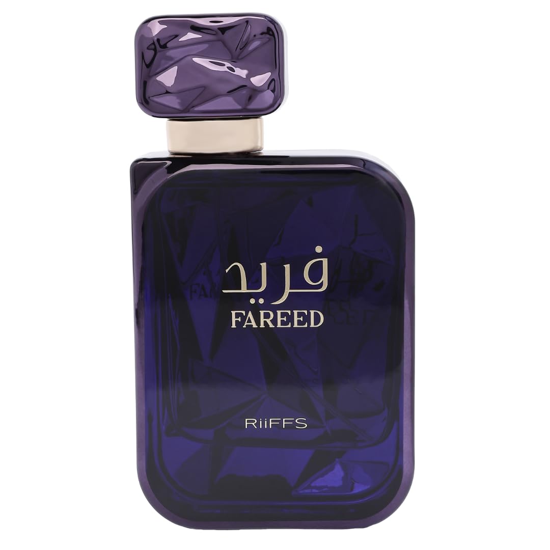 RiiFFS PARFUMS Fareed Eau de Parfum for Men Long Lasting Fresh Spicy Perfume with Cucumber, Cardamom & Amber Luxury Arabic Fragrance 100ml