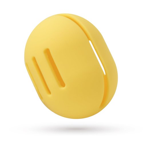 FERYES Makeup Sponge Holder – Shatterproof Eco-Friendly Silicone Beauty Make Up Blender Case for Travel -Yellow