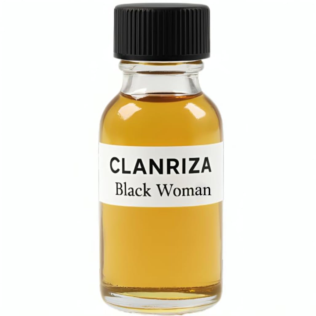 CLANRIZA 1 Fl Oz Black Woman Women’s Fragrance Body Oil, Scented Perfume Oil - Long Lasting Fragrance Oil For Daily Use, Home & Best For Gifts (Pack of 1)