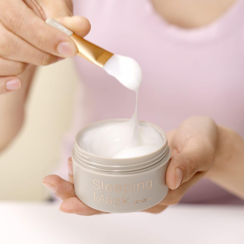 b.glen Sleeping Mask with CICA (Overnight Gel Mask) | CICA + Stable Vitamin C + Resurrection Plant | Wake Up to Firmer Skin | Made in Japan