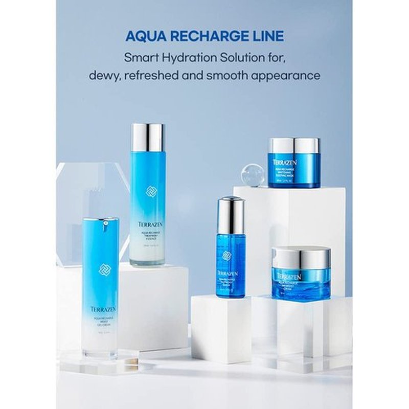 Terrazen Aqua Recharge 24H Moist Cream, 1.69 fl.oz. (50ml) - Korean Face Moisturizer, K Beauty, Hydrating cream, Hyaluronic acid, Biotics Intense Moisturizer