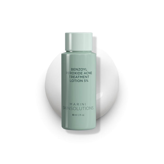 Benzoyl Peroxide Acne Treatment Lotion 5% - Effective for Acne-Prone Skin | Clears Pores & Excess Oil - 2 fl oz