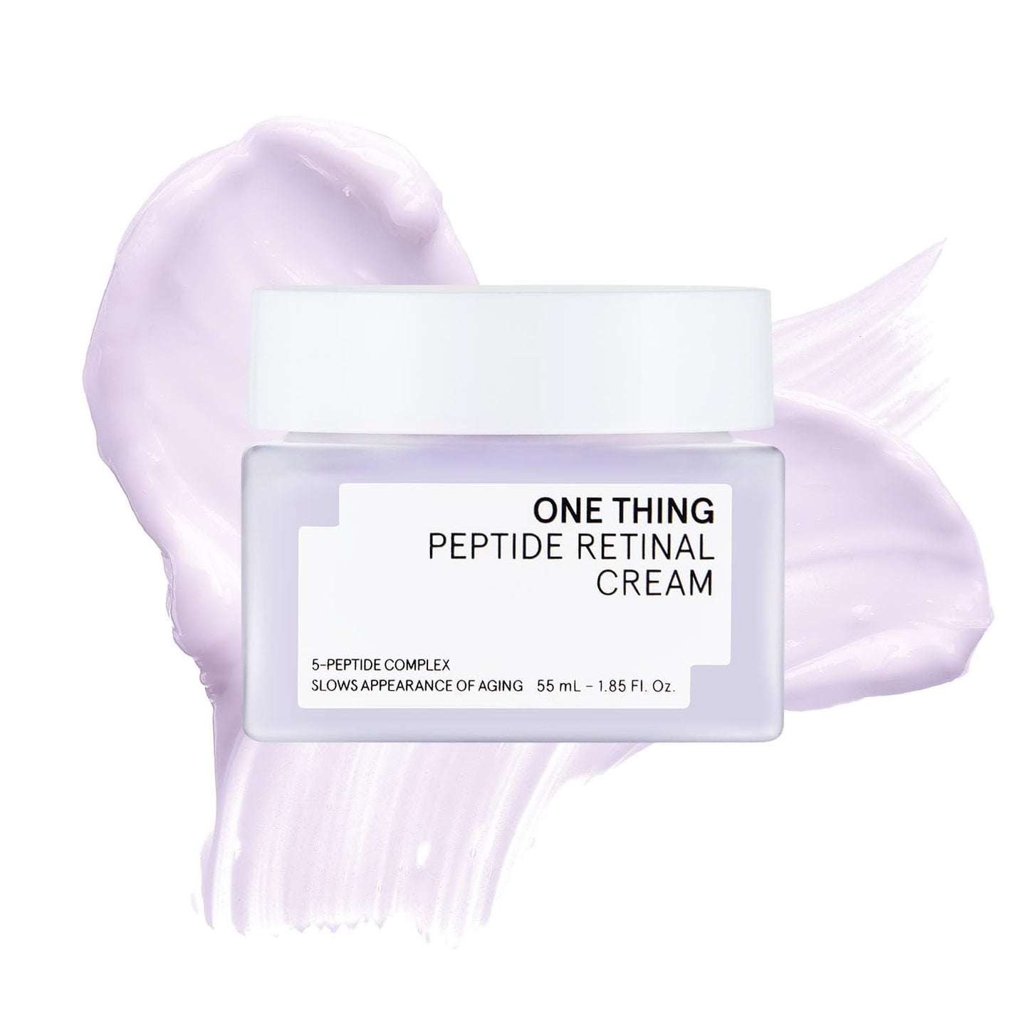 ONE THING Peptide Retinal Cream, Vitamin A, Faster Acting than Retinol, Retinaldehyde Anti Aging Face Cream, Smooths Wrinkles, Refines Pores and Improves Elasticity, Korean Skincare 1.85 fl.oz, 55ml