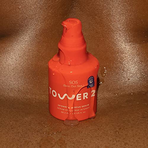 Tower 28 SOS Daily Rescue Facial Spray for Sensitive Skin, Hypochlorous Acid Spray Helps Reduce Redness and Breakouts, Travel Size Toner for Face, 1 FL Oz