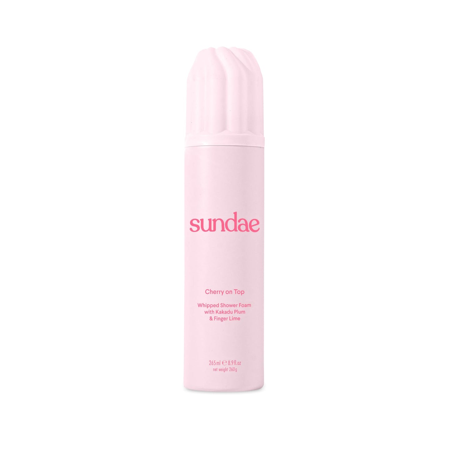 sundae Whipped Shower Foam Cherry on Top Foaming Body Wash 8.9 fl oz, 265ml with Kakadu Plum & Finger Lime