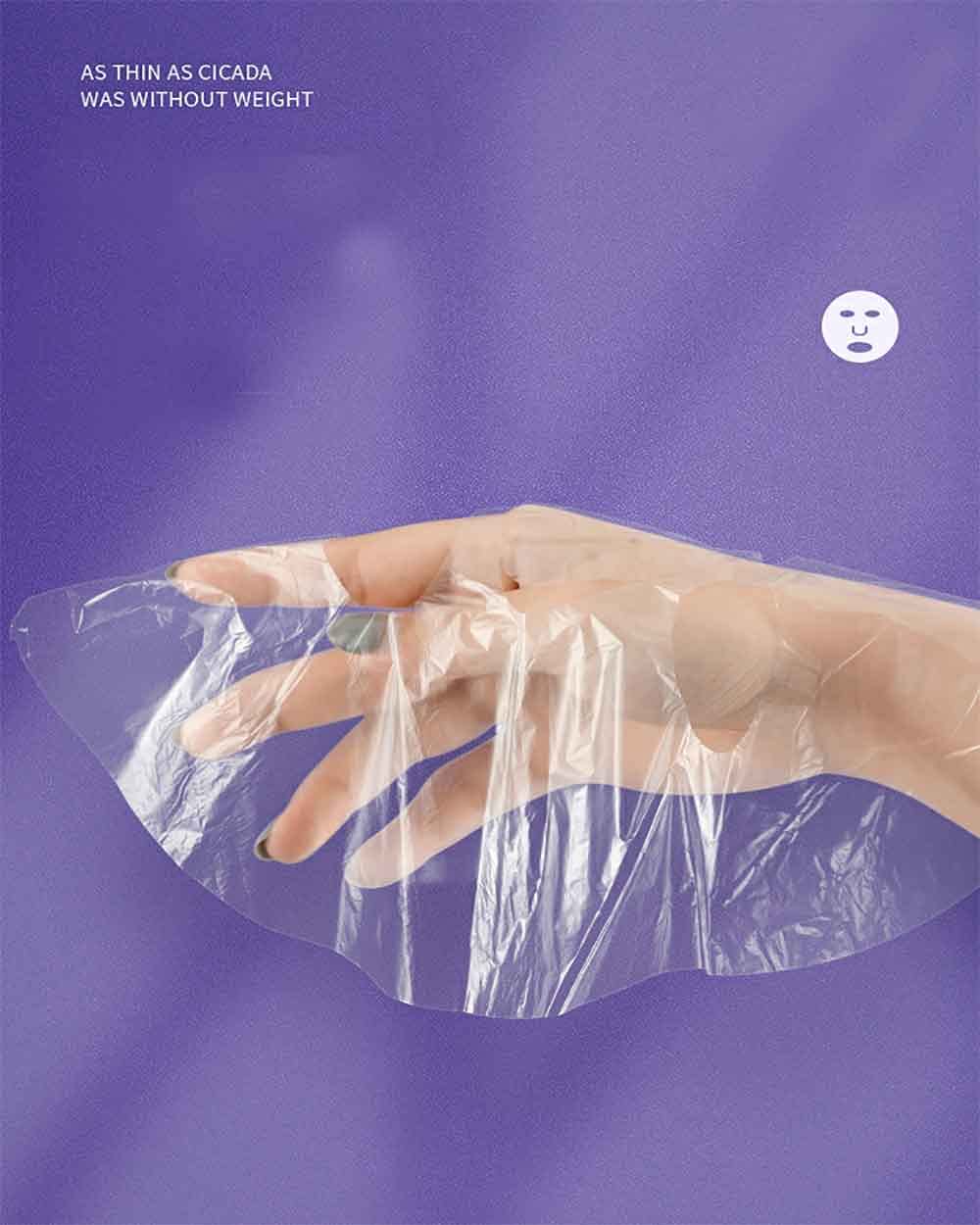 WZLL.SLSP Facial Plastic Wrap,Disposable Plastic Mask, DIY Disposable Female Mask 100 Sheets,Lock In Water And Moisturize Persistently