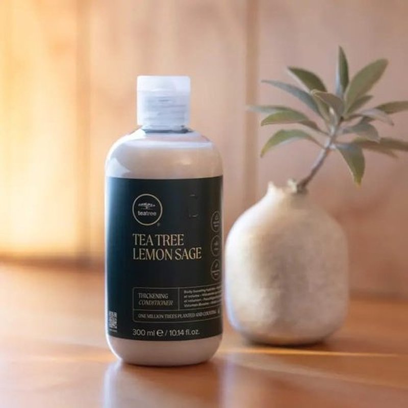 Tea Tree Lemon Sage Thickening Conditioner, Builds Body + Boosts Volume, For Fine Hair, 33.8 fl. oz.