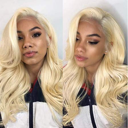 613 Frontal Blonde Frontal 13x4 Body Wave Human Hair 150% Density Ear To Ear Blonde Frontal 13x4 Transparent Hd Lace Free Part With Baby Hair (613 Frontal, 14 Inch)