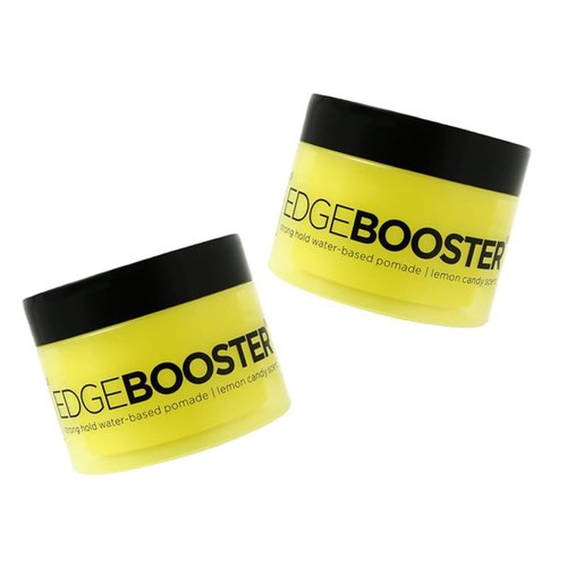 Style Factor EDGE BOOSTER Strong Hold Water-based Pomade 3.38 OZ [2 PACK] (LEMON CANDY)