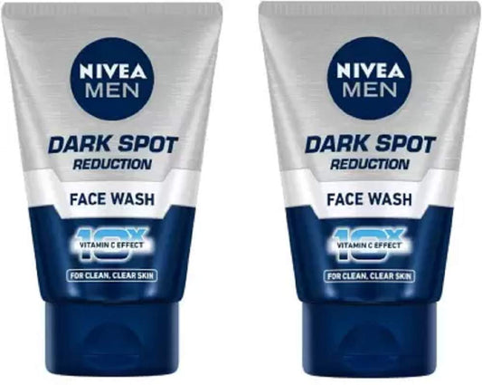 Nivea For Men Advanced Whitening Dark Spot Reduction Face Wash, 100ml (Pack Of 2)