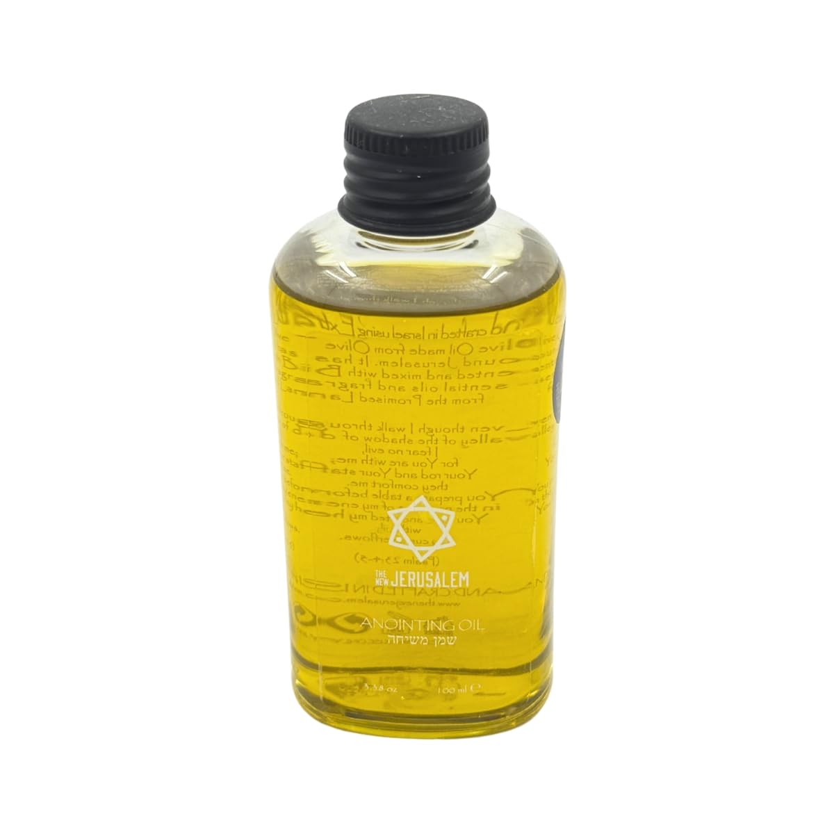 Holy Anointing Oil from Israel, Holy Spiritual Oils Bottles from Jerusalem Blessed, Handmade with Natural Ingredients and Blessed for Wedding Ceremony, Religious Use, 3.4 Fl Oz