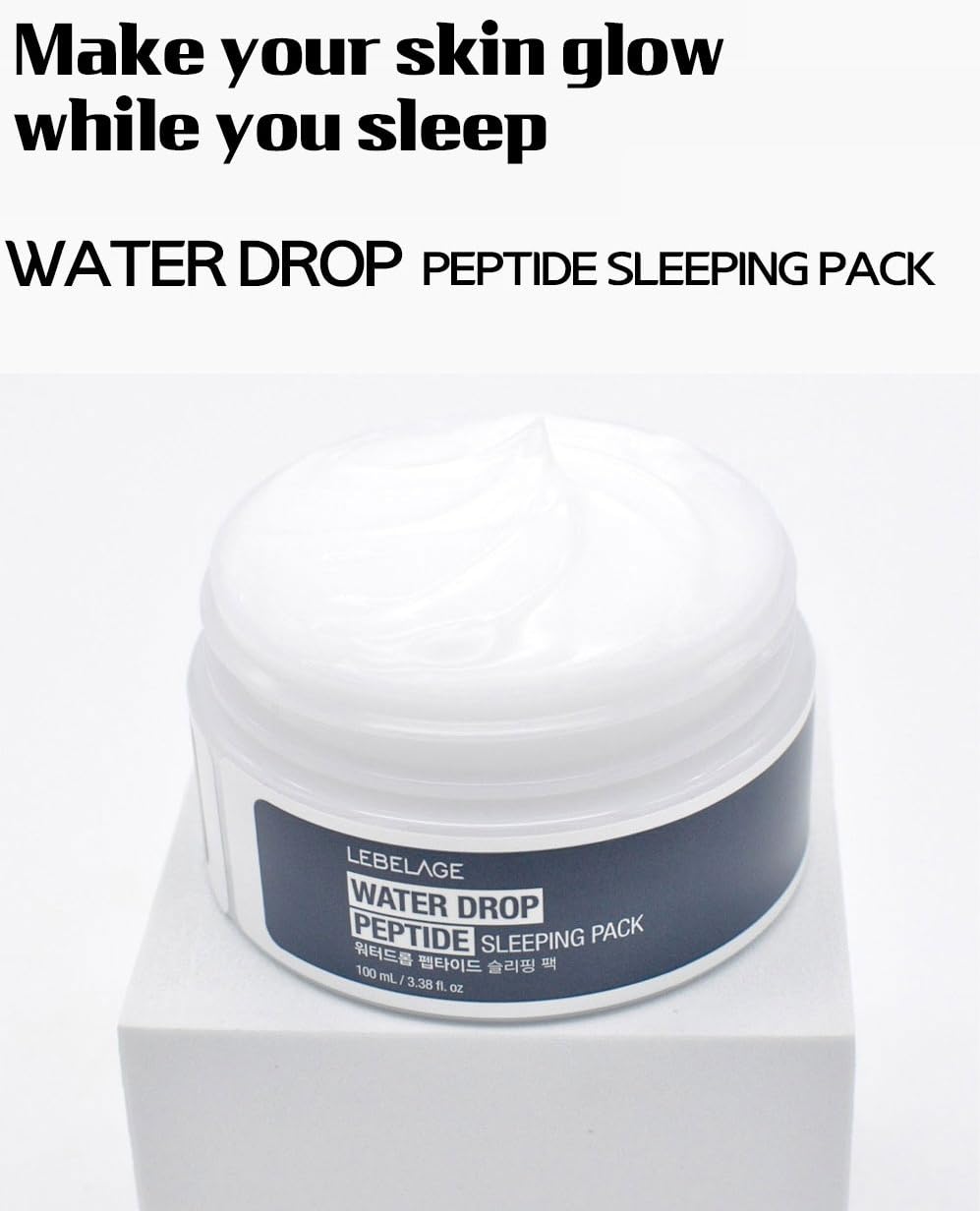 LEBELAGE Korean Face Cream for Women | Overnight Hydrating Facial Moisturizer for Sensitive Dry Skin | Moisture Barrier Cream, Firming Wrinkle Care, Glass Skin | 3.38 fl oz (Peptide)
