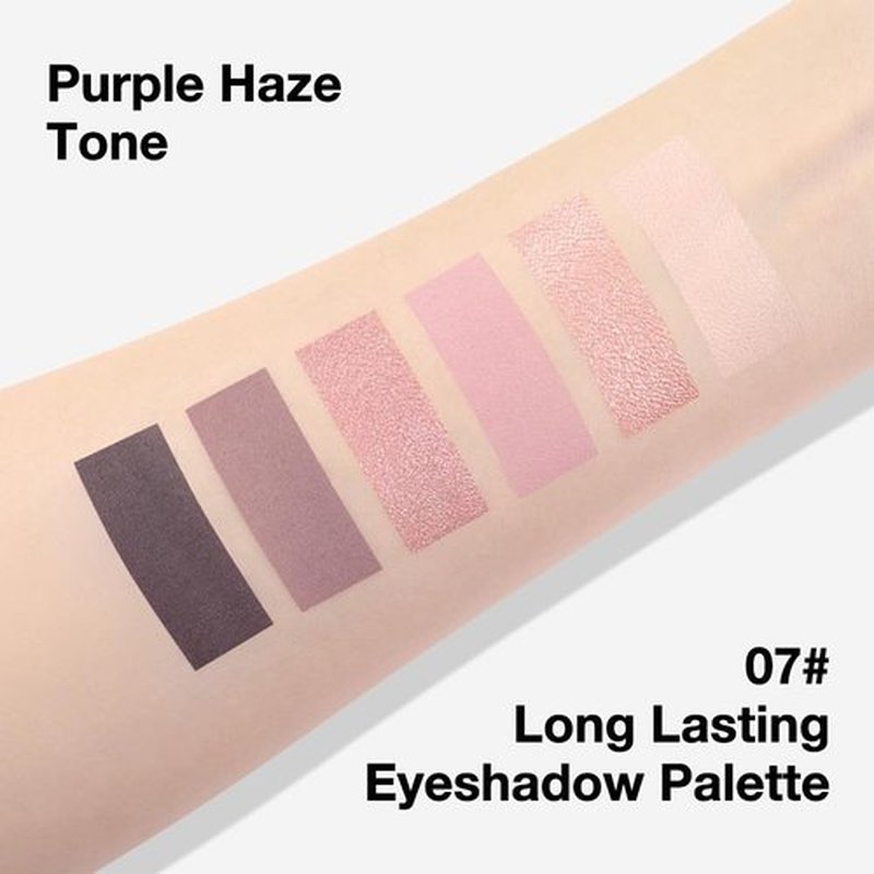 Kaely 6 Color Mini Nude Pink Eyeshadow Palette Makeup, Highly Pigmented Eye Shadow Palette Waterproof, Natural Matte Shimmer Eye Shadow Palette, paleta de sombras de ojos, Vegan & Cruelty-free, 07