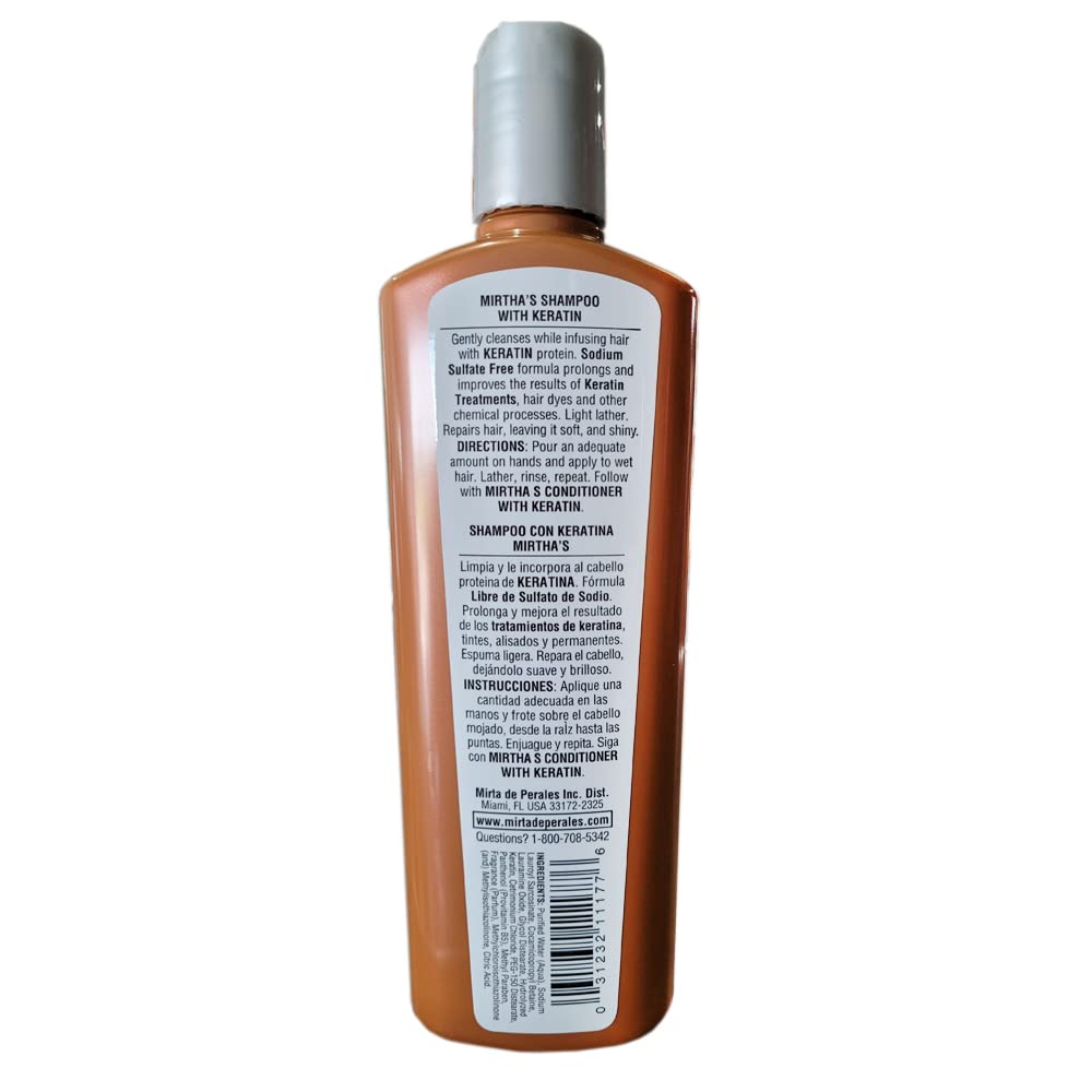 Mirta De Perales Hair Shampoo with Keratin 16 Oz. 2-PACK