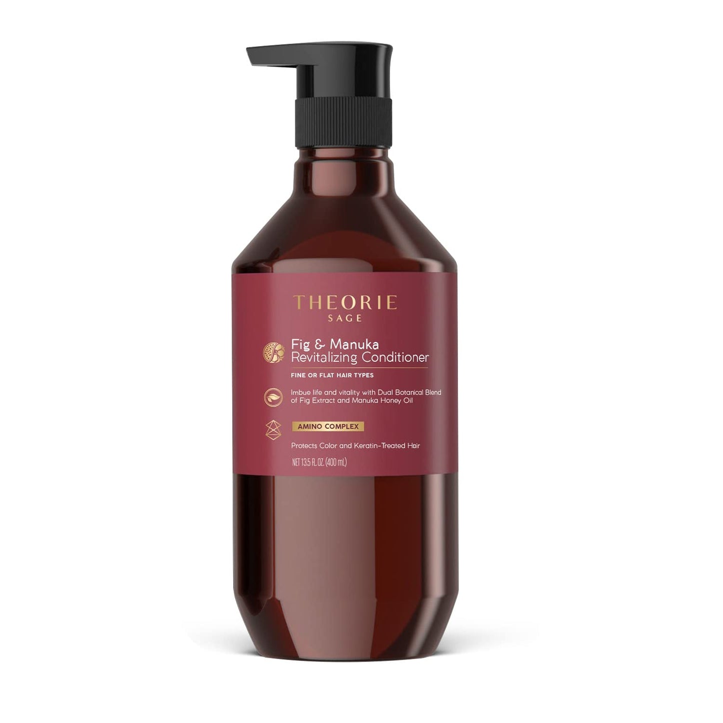 Thickening Conditioner for Fine Hair - Theorie Fig & Manuka - Sulfate-Free, Color Safe, 800mL