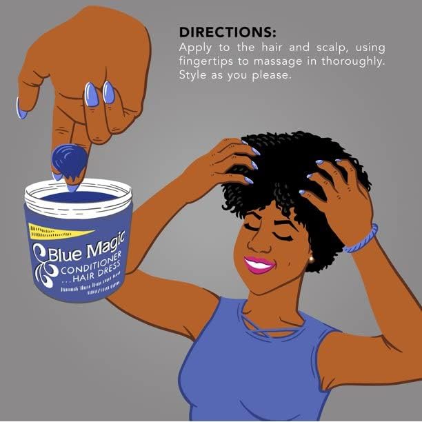 Blue Magic Coconut Hair Conditioner, Blue, 12 ounce (Pack of 6)