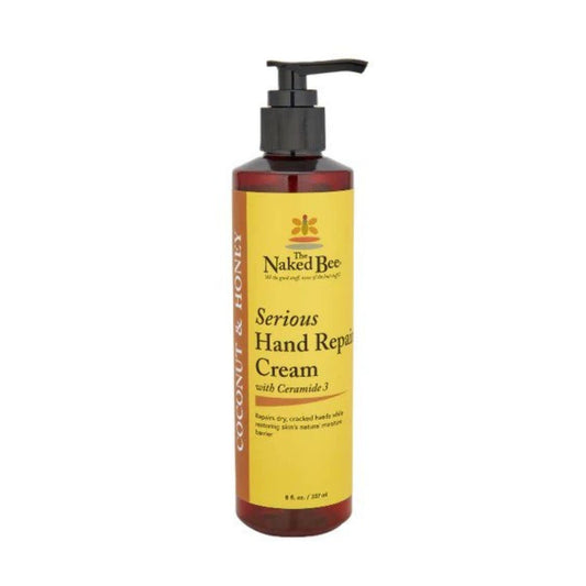 Naked Bee Coconut & Honey Hand Cream - Intensive 8oz Moisturizer for Soft, Smooth Skin | Deep Hydration & Repair