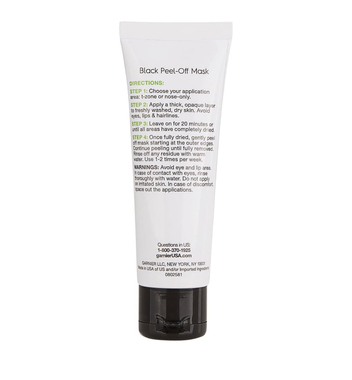 Black Peel Off Facial Mask With Charcoal 1.7 fl oz (Pack of 2)