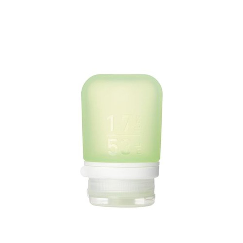 humangear GoToob+ (Small) | Refillable Silicone Travel Bottle | Locking Lid | Food-Safe Material | Green, Small (1.7 fl.oz; 53ml)