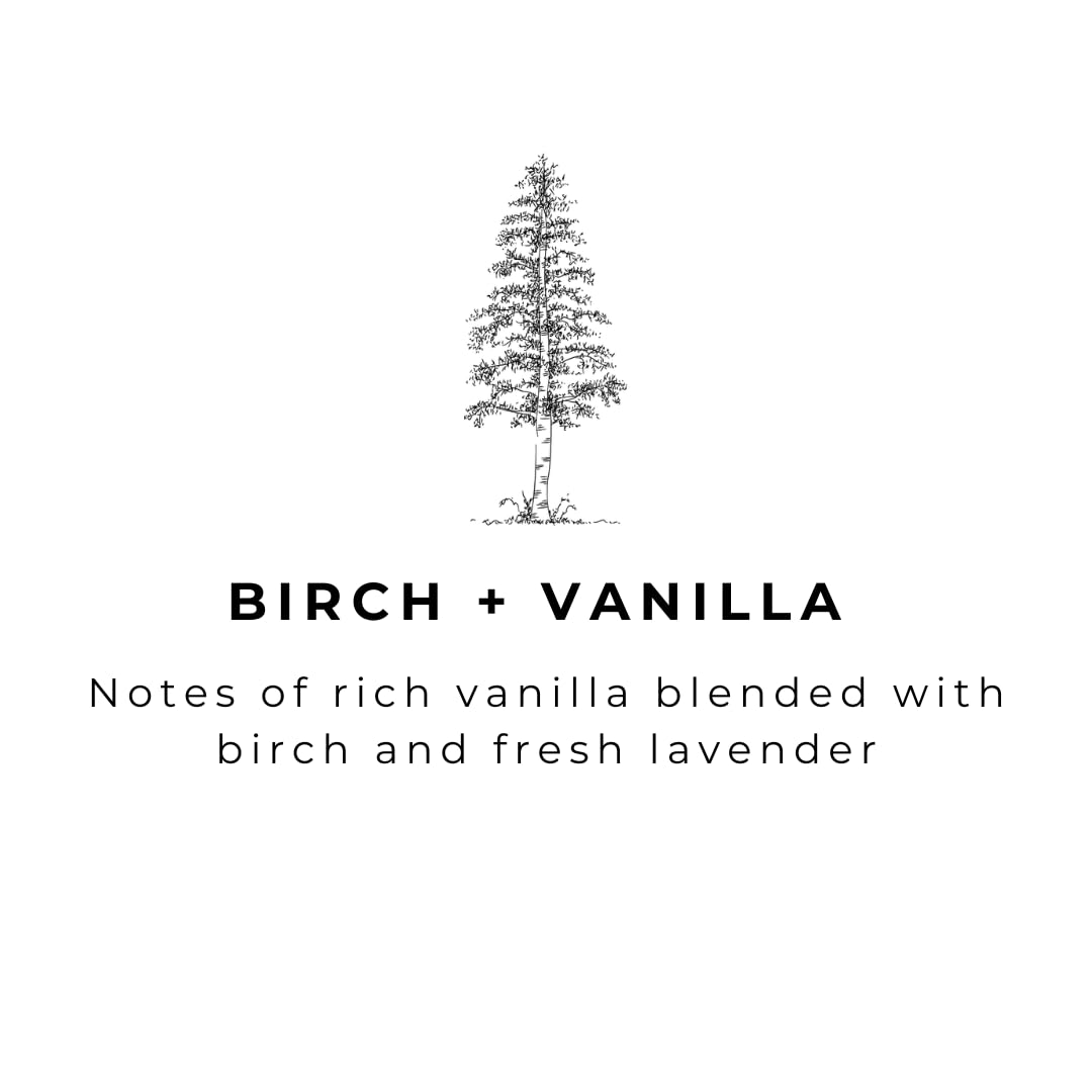 River Birch Birch + Vanilla Scented Natural Hand Soap Refill - Handmade Moisturizing Hand Wash Luxury Scented Hydrating Soap - Vegan and Non-Toxic - 32 Fl Oz