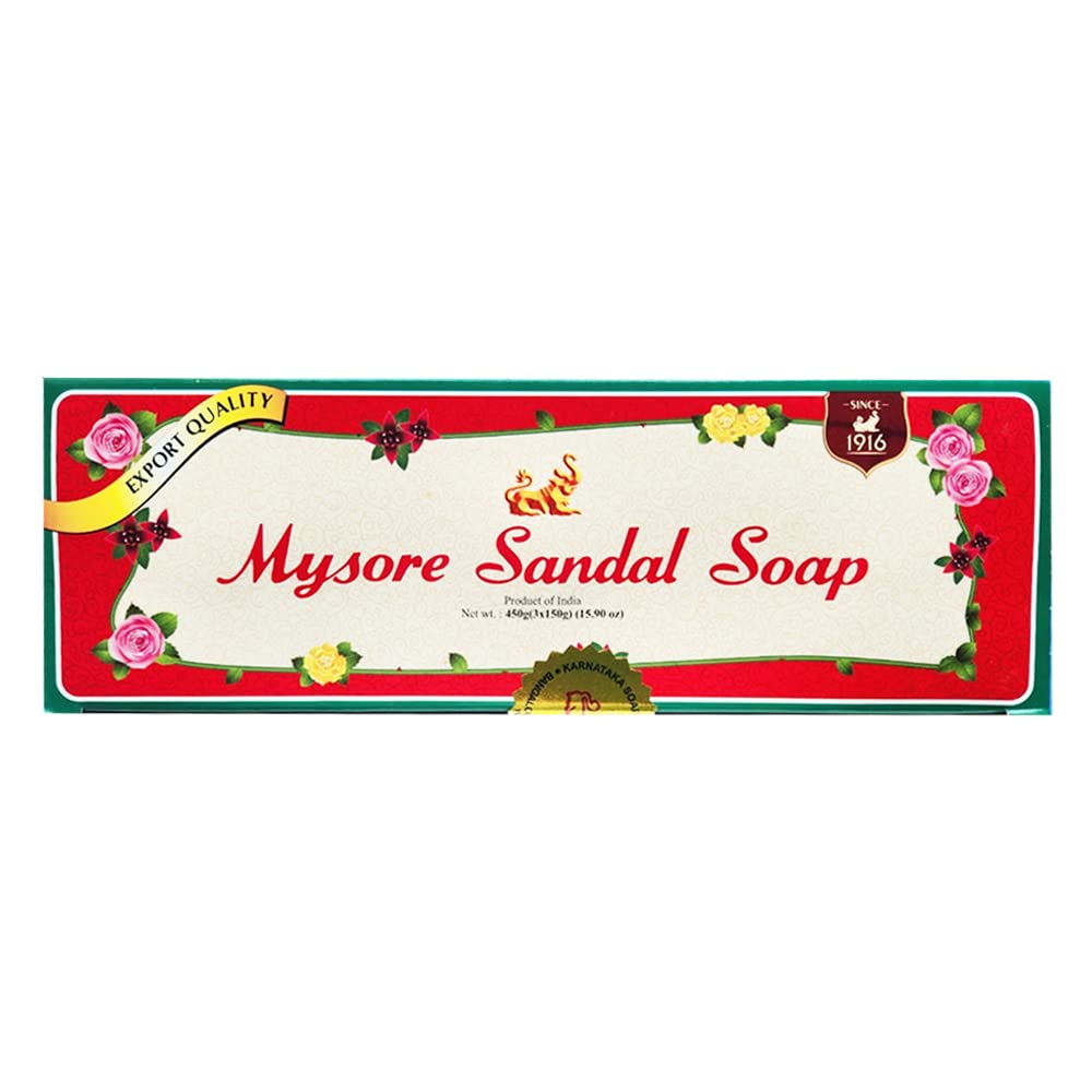 Mysore Sandalwood Soap 150gm - 6 ps (Pack of 2)