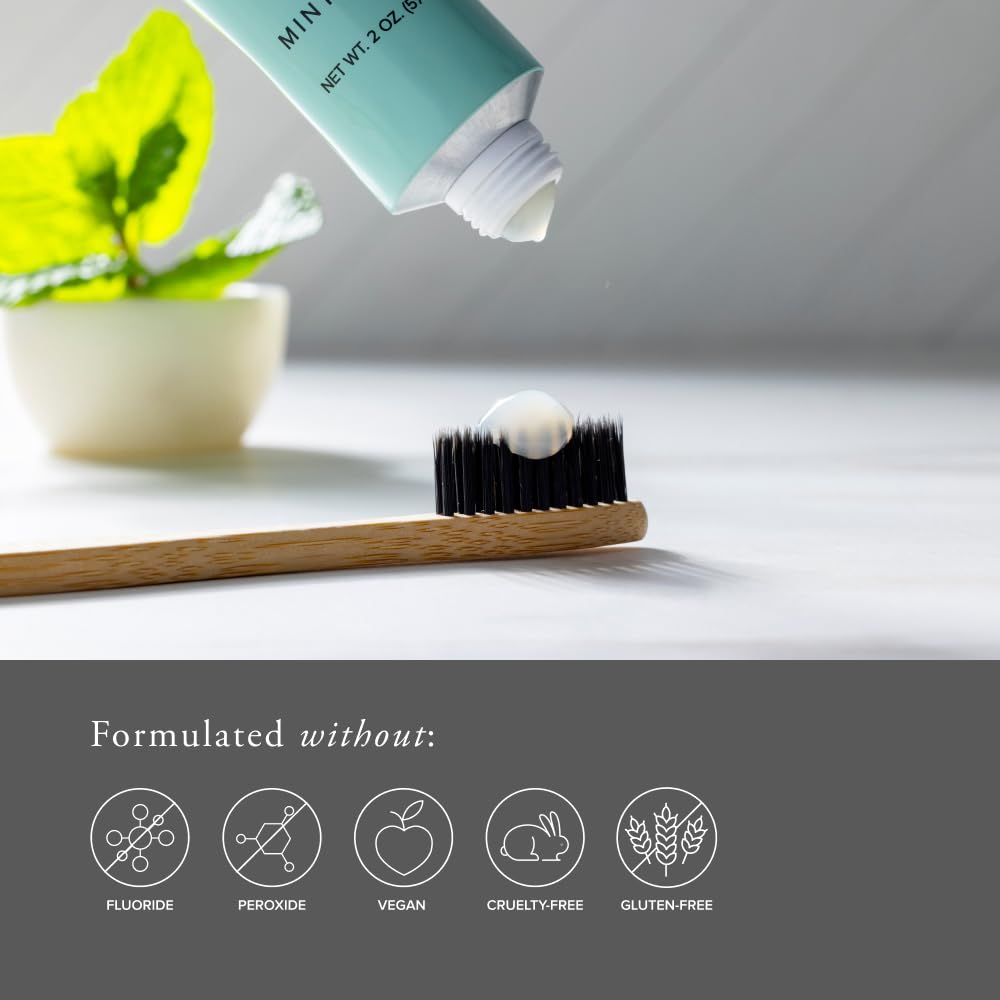 SeroVital Smile Whitening Tooth Polish — Gentle Stain Removal for Sensitive Teeth | Silica + Plant Enzymes | Formulated Without Fluoride | Mint Kiss Flavor | 2 oz.