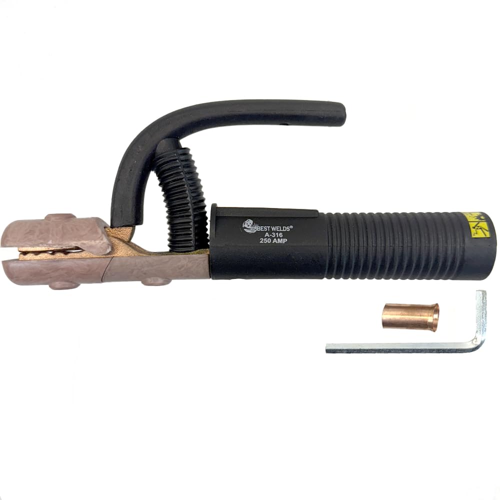 BEST WELDS 900-A-316 - Electrode Holder-High Tong Type, 250 A, Brass, for 1/0 Cable, 5 mm