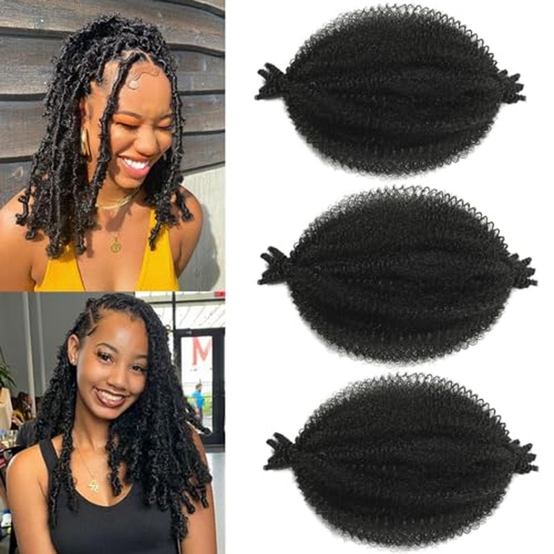 8 Packs Springy Afro Twist Hair Marley Twist Braiding Hair Pre-Separated Kinky Twist Hair for Black Women Spring Twist Hair 8 inches Ombre Brown Wrapping Hair for Soft Locs (8 Inch (Pack of 8), T30#)