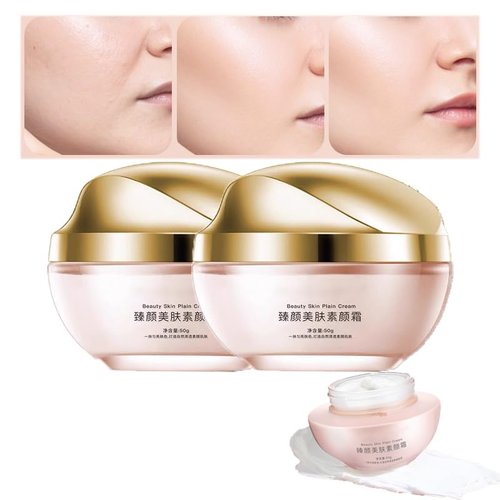 XIRUJNFD Moisturizing Brightening Concealer Smooth Tone Up Cream, Crema De Maquillaje Coreana, Corrector Iluminador Hidratante Crema TóNica Suave (2Pcs)