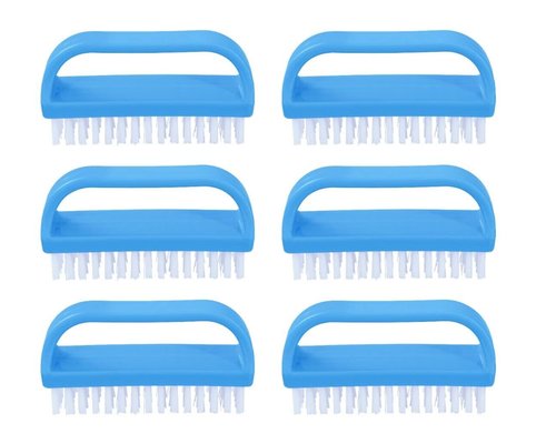 Nail Brush for Cleaning Fingernails, Nail Scrubber Brush, Toe Foot Hands Fingernail Brush Cleaner- Small Scrub Brush- All-Purpose Stiff Cleaning Brush for Home, Kitchen, Work, 6 Pack - Superio