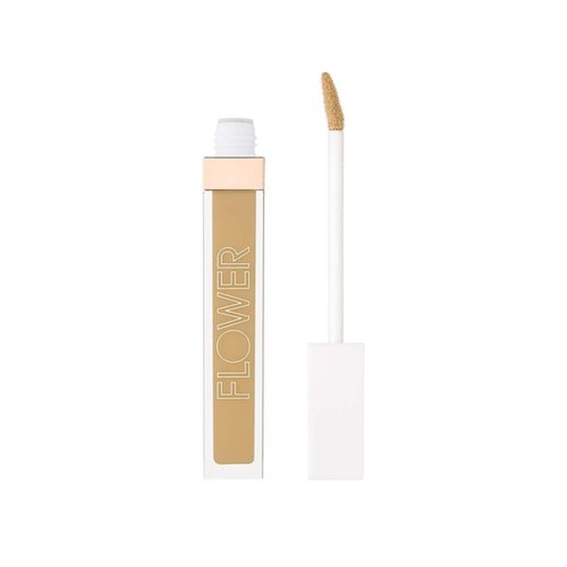 FLOWER BEAUTY By Drew Barrymore Light Illusion Full Coverage Concealer - Diffuse Dark Under Eye Circles + Blurs Blemishes - Weightless Formula + Crease Proof Makeup (Medium Deep)