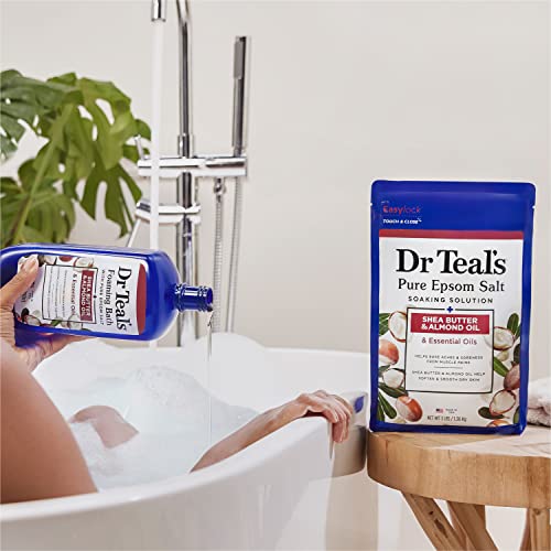 Dr Teal's Epsom Salt Magnesium Soak, with Shea Butter & Almond Oil, 3 lbs