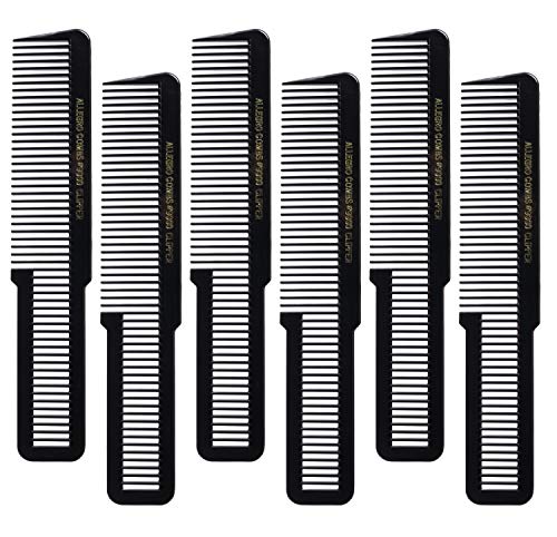 Allegro Combs 9000 Clipper Cutting Combs Blending Combs Fading Combs 6 Pk. (Black)