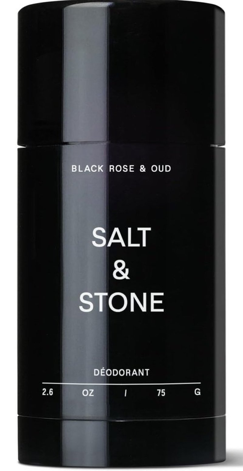 Salt & Stone Natural Deodorant for Women & Men - Black Rose & Oud | Extra Strength Natural Deodorant | Aluminum Free with Probiotics, Seaweed Extracts & Shea Butter (2.6 oz)