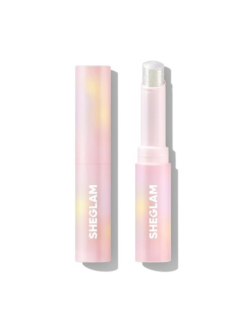 SHEGLAM Crystal Jelly Glaze Stick Eye Shadow Stick Eyeliner Brightener Pencil Crayon with Brush Easy to Blend Long Lasting Shimmer Eyeshadow Stick-Rosy Gem