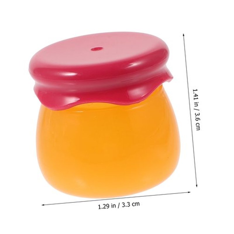 Mikinona Empty Lip Mask Bottles Sample Containers Lip Balm Cosmetic Jar Lip Gloss Container Refillable Cosmetic Container Small Jars with Lids Buttercream Makeup Container Sub Jar Abs Red