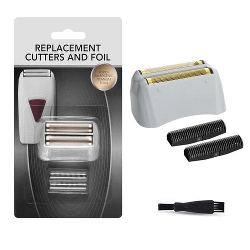 1 Pack White Pro Shaver Replacement Foil with Cutter Bar Assembly Compatible with andis 17150/17155/17200 Shaver ProFoil Lithium Replacement Golden