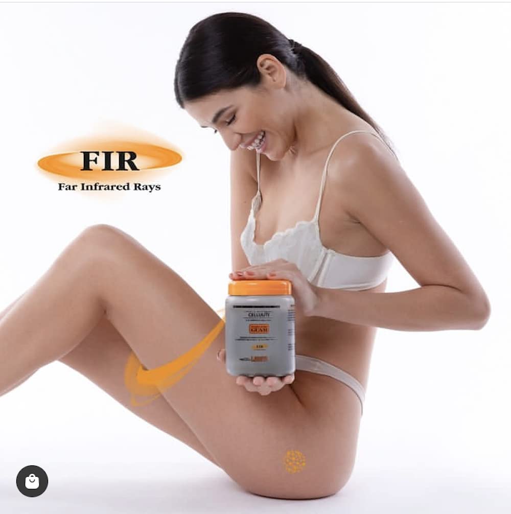 Guam Anti-cellulite Infrared Body Wrap, Hot Seaweed Body Wraps for Cellulite, Original FIR Formula with Black Tourmaline, Professional Cellulite Removal Treatment, Skin Tightening Body Mud (2.2LB)