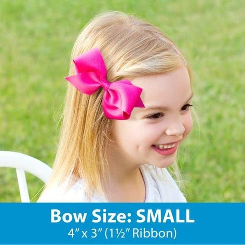 Wee Ones Girls' Classic Velvet Hair Bow on a WeeStay No-Slip Hair Clip, Satin Lining, For All Hair Types, Mini, Black
