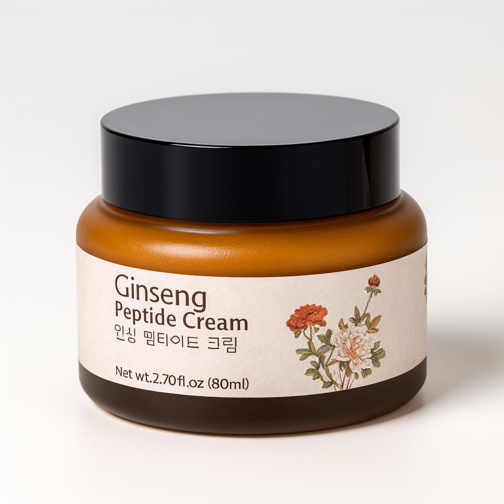 Ginseng Peptide & Rice Niacinamide Cream - Moisturizing Anti-Aging Hydration for All Skin Types