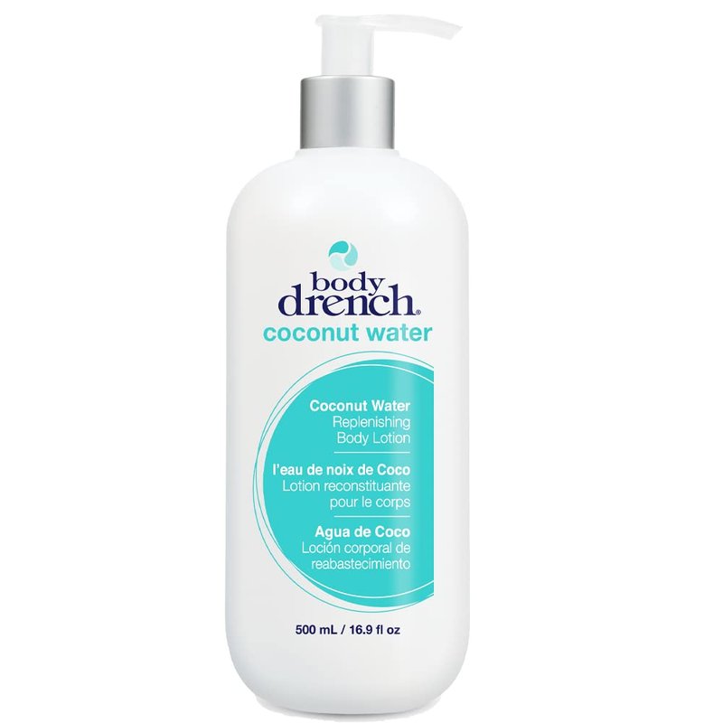 Body Drench Body Lotion for Women, Coconut Water – Hydrating Coconut Lotion for Dry Skin, Moisturizer Skin Care, 16.9 fl oz