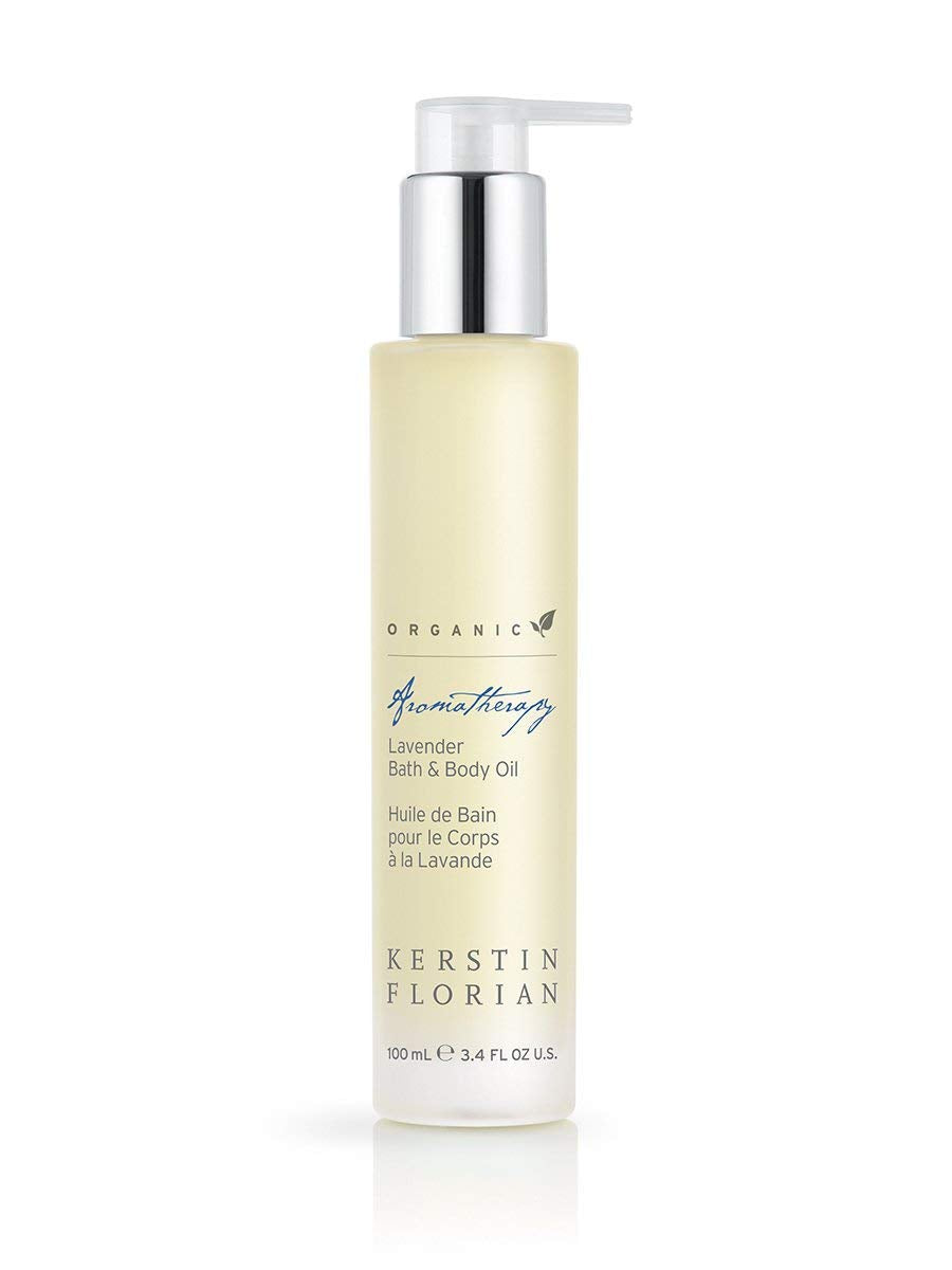 Kerstin Florian Organic Lavender Body Oil | Nutrient-Rich Moisturizer with Vitamin E, Coconut & Jojoba Oils | Natural Essential Oils for Relaxation & Massage | 3.4 fl oz