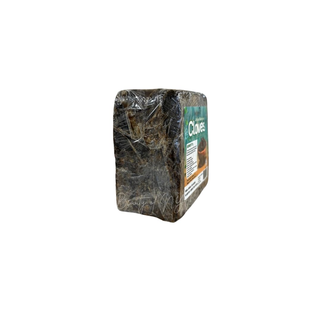 Aleheri's African Black Soap with Renewing Cloves -16 oz All Natural Organic Face & Body Wash for Dullness, Dark Spots & Rough Texture - Antioxidant-Rich for Brighter, Smoother Skin (1, 16 oz)