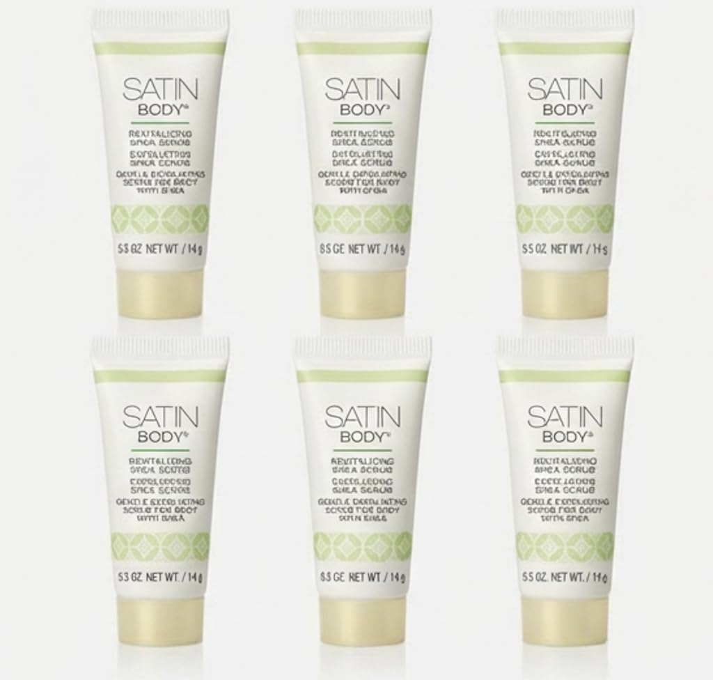 White Tea & Citrus Satin Body Revitalizing Shea Scrub (Travel Size) – 6 Units