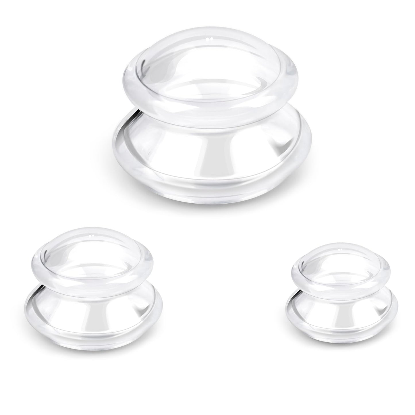 Excitsayno Silicone Cupping Therapy Sets, Cupping Kit for Massage Therapy,Anti Cellulite Cup, for Cellulite Reduction Joint Pain Muscle Pain
