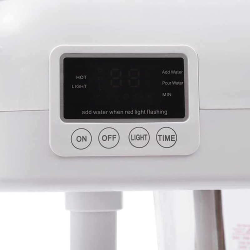 Professional Facial Steamer Machine on Wheels, Standing Esthetician Steamer, Facial Be Used for Skin Rejuvenation, Steamer for Facial Used for Spa or Personal Care (White)