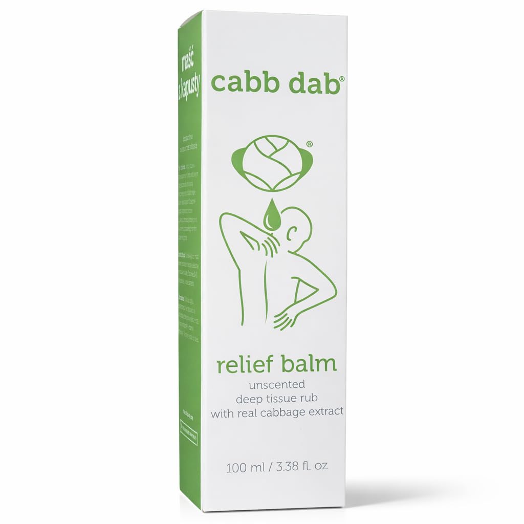Cabb Dab Cabbage Cream – Breastfeeding Support for Nursing Moms – Engorgement, Weaning, Sore Breasts, Tenderness, Fullness, Discomfort – Fast-Absorbing, Non-Greasy, Plant-Based, 100ml Tube