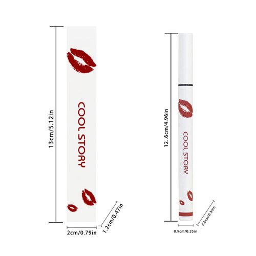 Trmonol Cool Story Longwear Liquid Lip Liner, Cool Story Lip Liner Liquid, Cool Story Lip Liner Stain, Liquid Lip Liner Pen, 2-in-1 Waterproof Lipstick Lip Liner, Matte Liquid Lipstick (Style 2, 1)