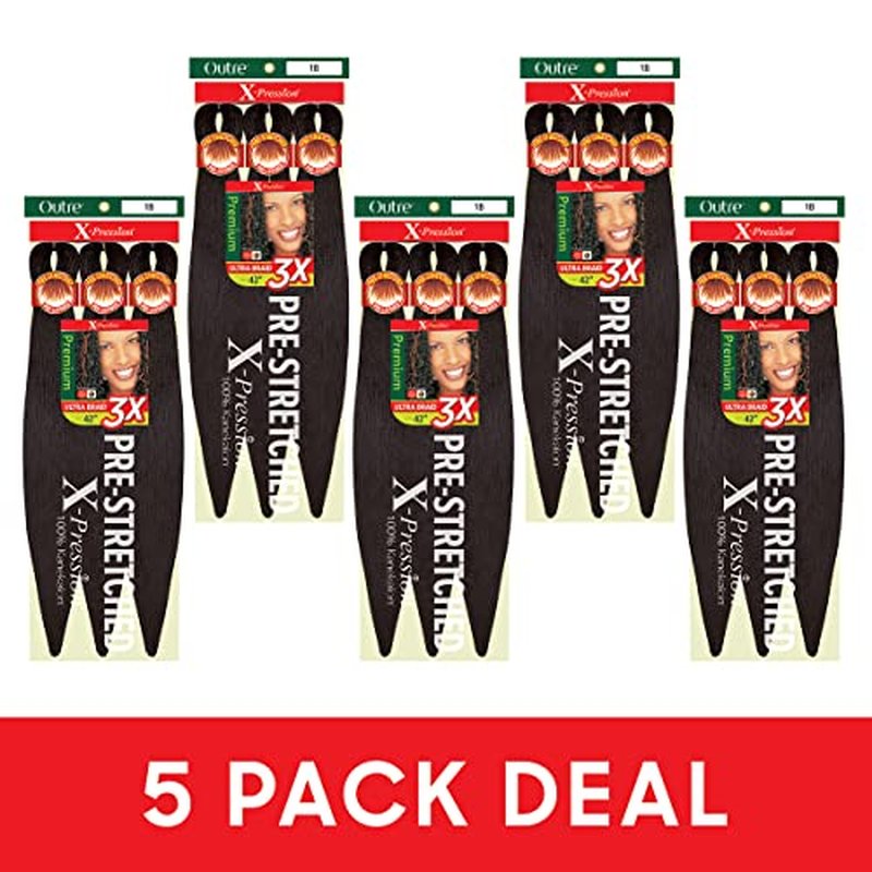 [5 PACK DEAL] Outre X-PRESSION Ultra Braid Pre-streteched Braid 42" 3X (5 Packs, 2)